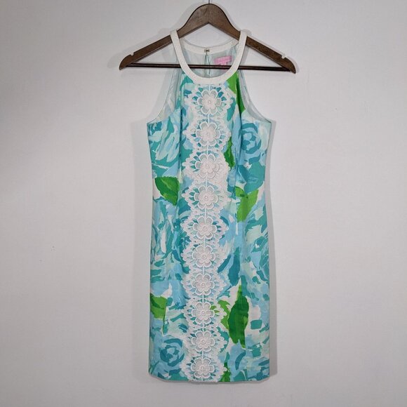 Lilly Pulitzer Dresses & Skirts - Lilly Pulitzer First Impression Shift Dress In Poolside Blue Size 0